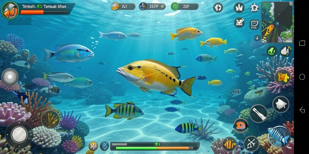 Gameplay seru di dalam <strong>55RP</strong> dengan aksi menembak ikan.