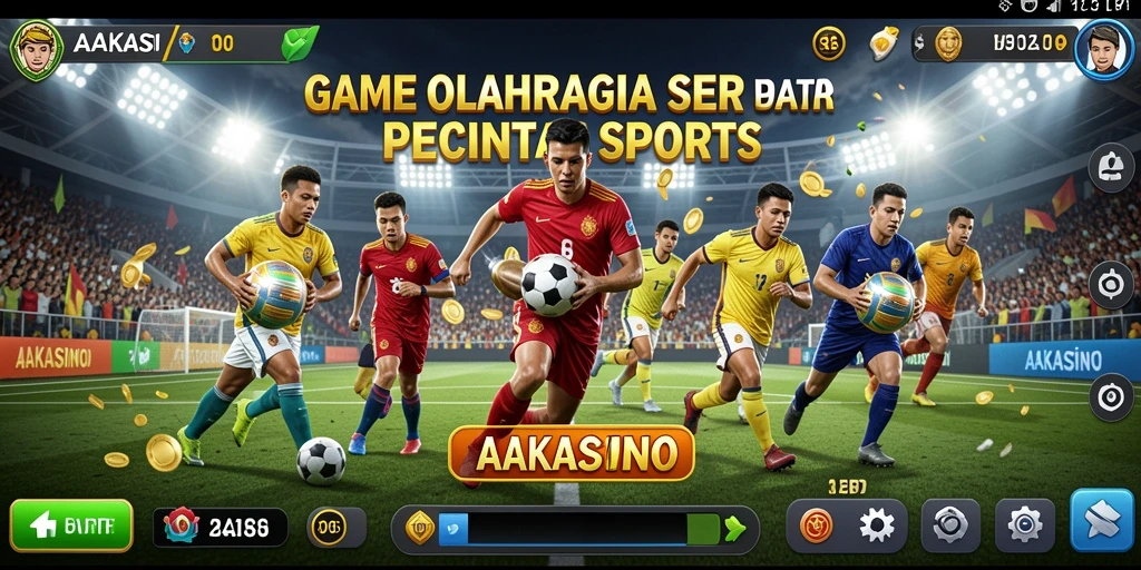 Tampilan gameplay seru AAKASINO dengan aksi olahraga menegangkan.