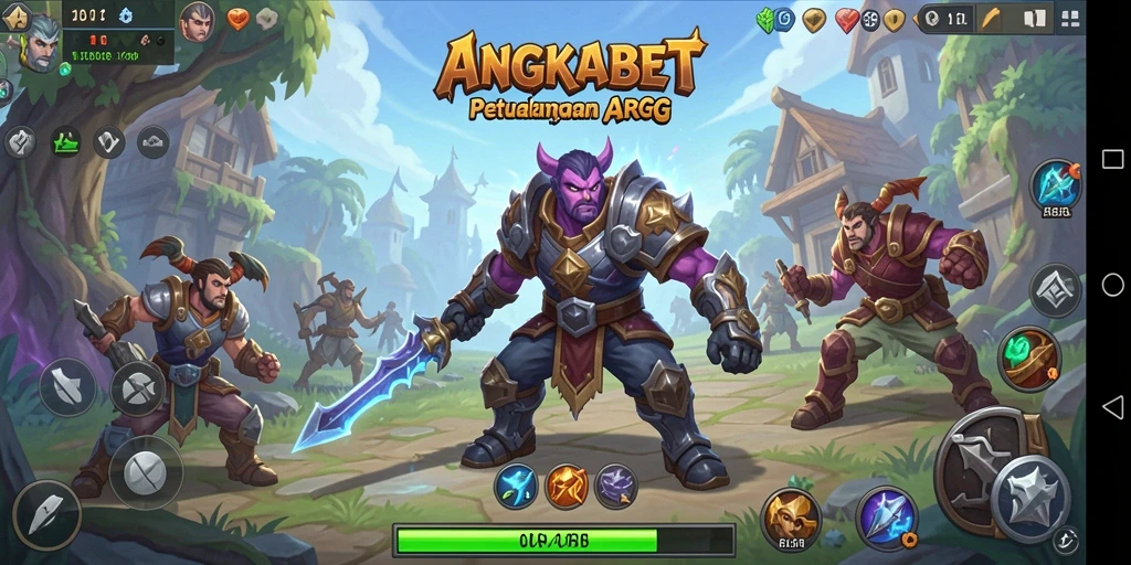 Tampilan menarik dari gameplay ARPG ANGKABET yang mendebarkan.