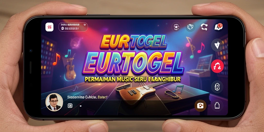 Tampilan gameplay EUROTOGEL menampilkan pemain yang beraksi dengan lagu-lagu favorit.