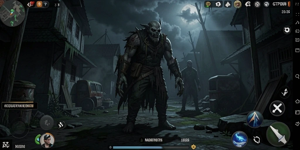 Screenshot gameplay GTPIDN yang menegangkan dan menakutkan.