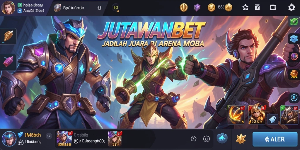 Screenshot menampilkan aksi seru di arena JUTAWANBET.