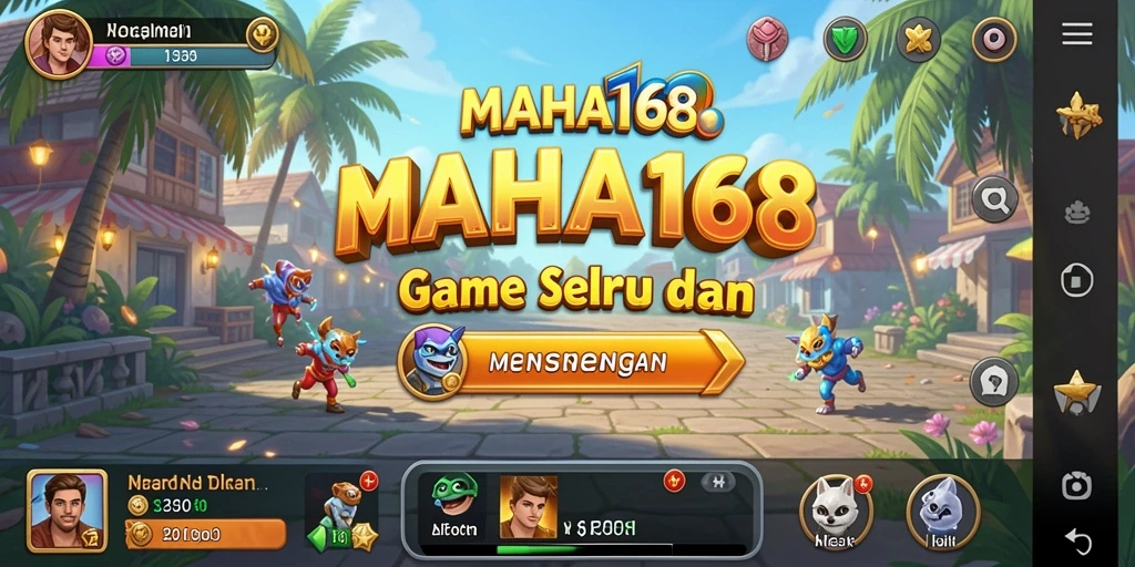Tampilan gameplay seru dan mengasyikkan dari MAHA168.