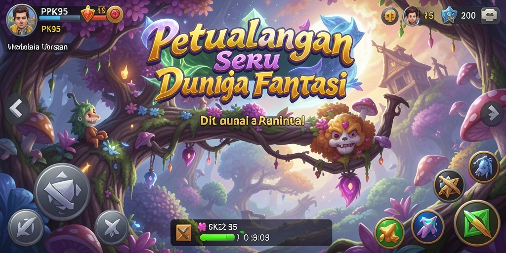 Gambaran gameplay PK95 yang penuh aksi dan petualangan.
