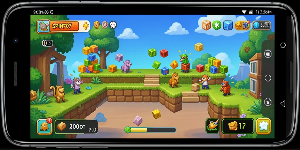 Screenshot gameplay SPIN707 menunjukkan tantangan Puzzle yang mengasyikkan.