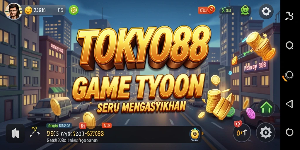 Screenshot utama menampilkan gameplay Tycoon yang seru dan menyenangkan.