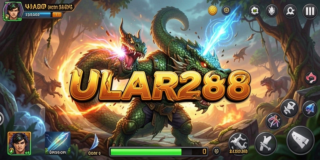 Tampilan gameplay ULAR288 yang menegangkan dan penuh aksi.