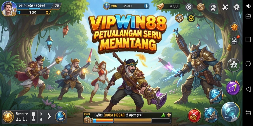 Tampilan gameplay seru di VIPWIN88 dengan petualangan mendebarkan.